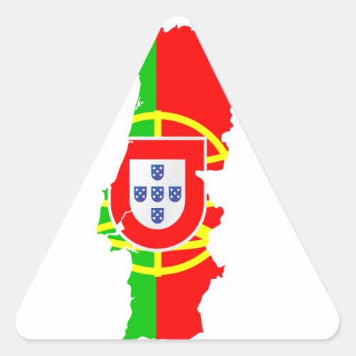 portugal map and flag _ sticker