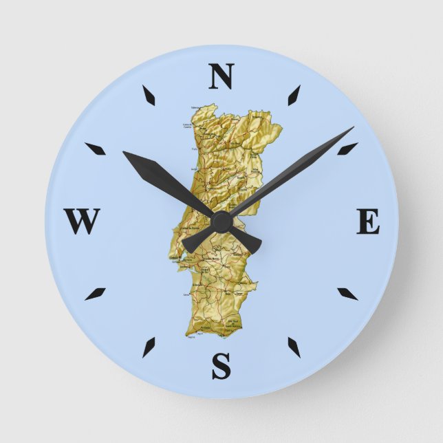 Portugal Map Clock (Front)
