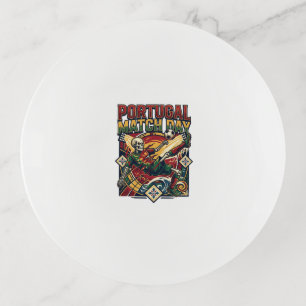 Portugal Match Day Skeleton Striker Nations Countr Trinket Tray