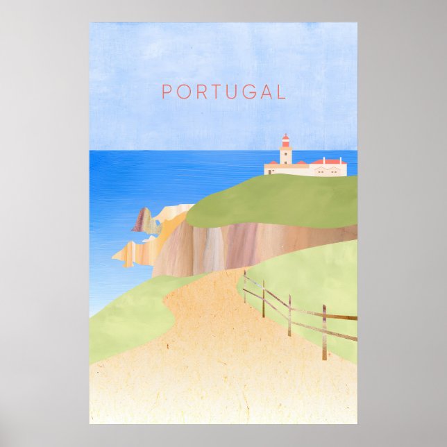 Portugal Minimal Travel Poster (Front)