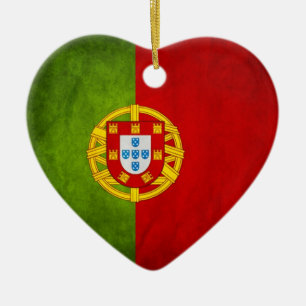 Portugal national flag ceramic ornament