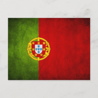 Portugal national flag postcard