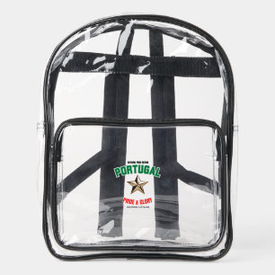 Portugal National Pride Custom Clear Backpack