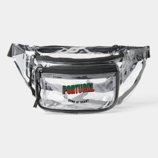Portugal National Pride Edition Personalized Clear Fanny Pack