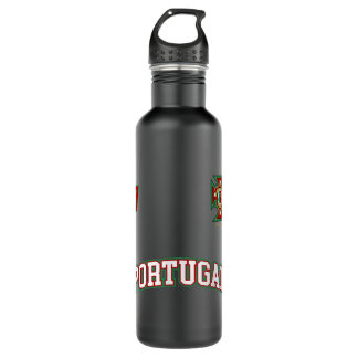 Portugal  Number 7 Soccer Team Sports Portuguese F Stainless Steel Water Bottle
