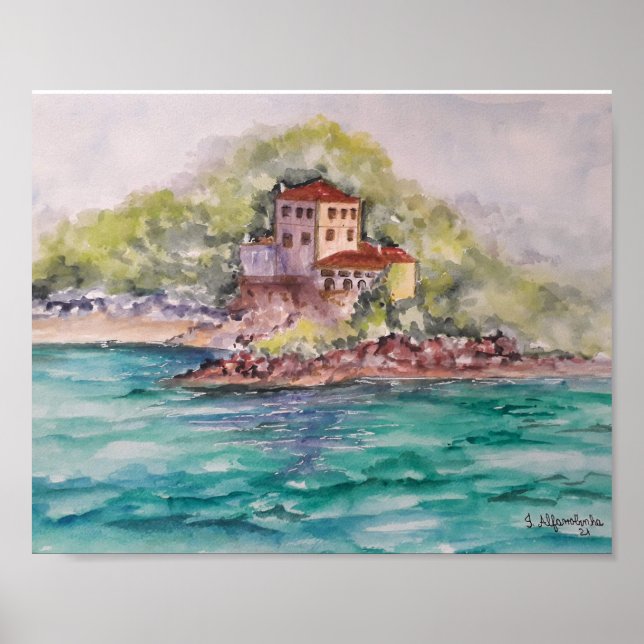 Portugal Palácio da Comenda Setubal Card Poster (Front)