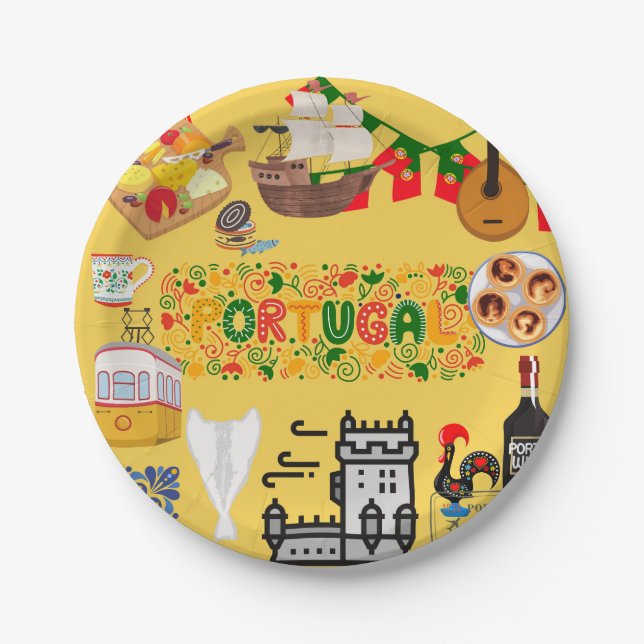 Portugal  paper plates (Front)