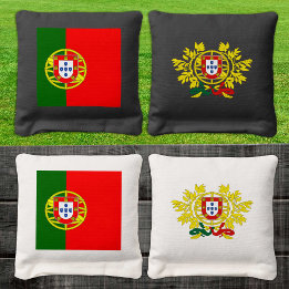 Portugal patriotic bags, Portuguese Flag Cornhole Bags