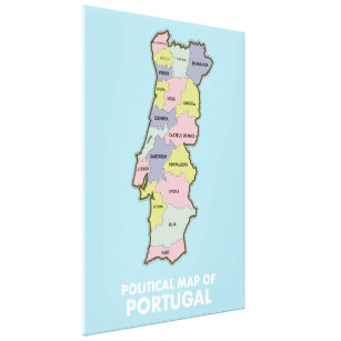 Mapa de Portugal: División política