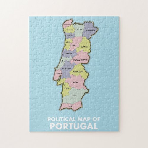Portugal political map  jigsaw puzzle