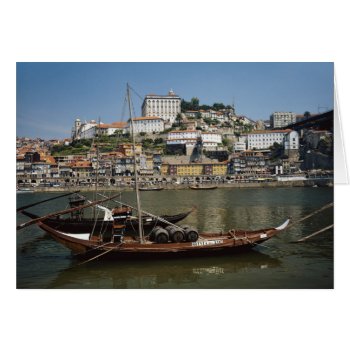 Portugal  Porto  Boat With Wine Barrels by tothebeach at Zazzle