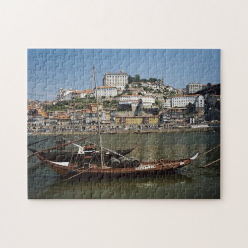 Portugal Porto Boat With Wine Barrels Jigsaw Puzzle