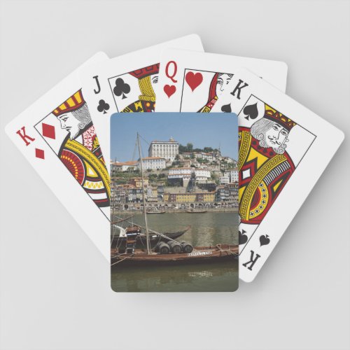 Portugal Porto Boat With Wine Barrels Playing Cards