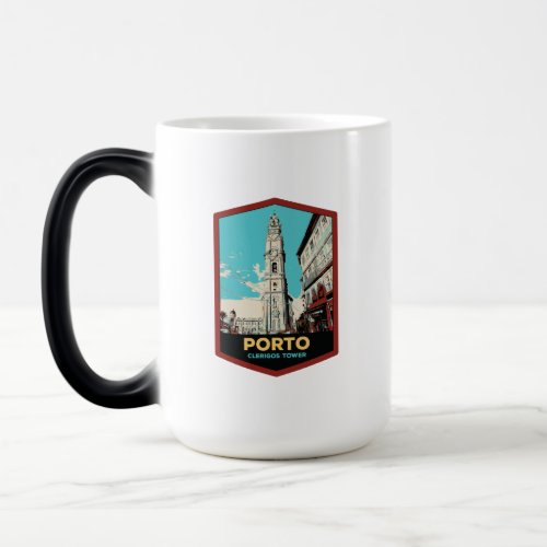 Portugal Porto city Clerigos tower Magic Mug