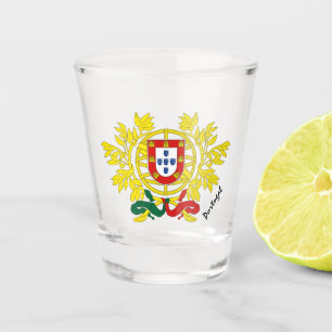 Portugal & Portuguese coat of arms, flag / party Shot Glass