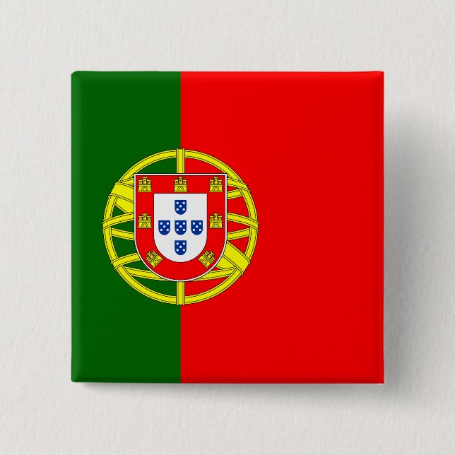 Portugal (Portuguese) Flag Button (Front)