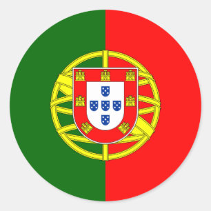 Portugal/Portuguese Flag Classic Round Sticker