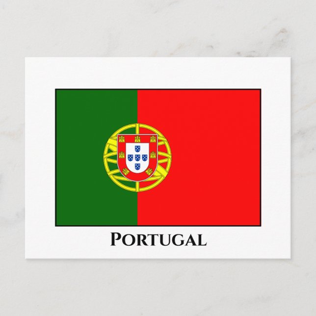 Portugal (Portuguese) Flag Postcard (Front)