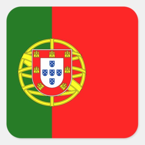 Portugal Portuguese Flag Square Sticker