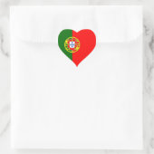 Portugal/Portuguese Heart Flag Heart Sticker | Zazzle