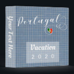 Portugal Portuguese Vacation Album, Family Recipes 3 Ring Binder<br><div class="desc">To change the text,  click on 'Personalize This Template' on the right side of the page.

These custom made binders are great for holding all your holiday and vaction photos and mementos in one place. These also make perfect binders to store your favourite recipes.</div>