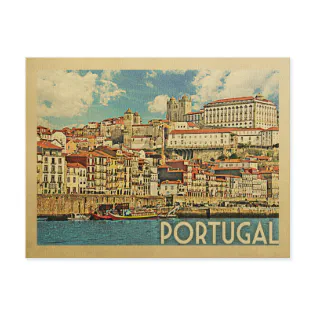 Portugal Postcard Vintage Travel