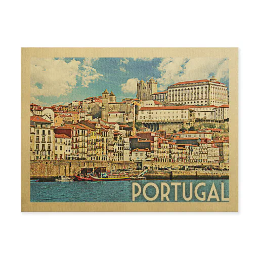 Portugal Postcard Vintage Travel