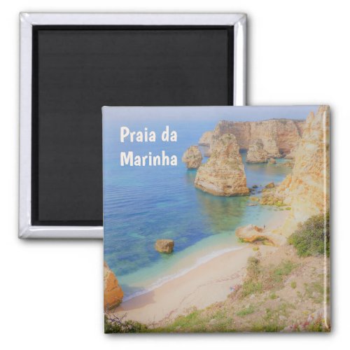 Portugal Praia da Marinha in the Algarve Souvenir Magnet