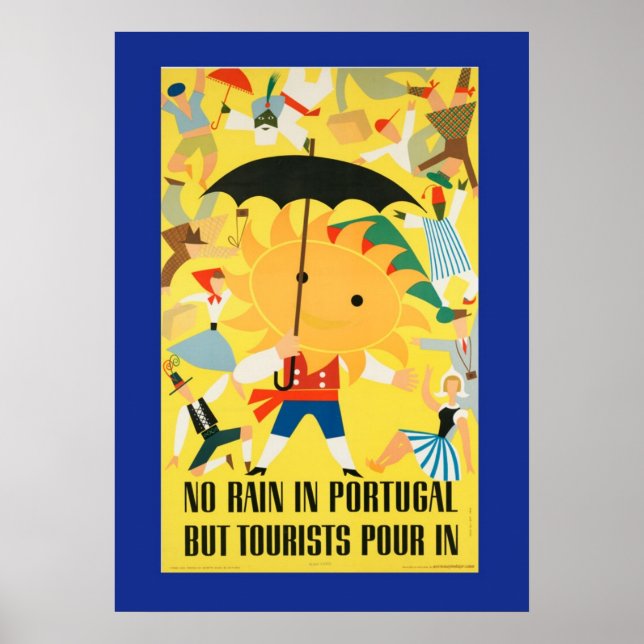 Portugal Raining People Poster (Front)
