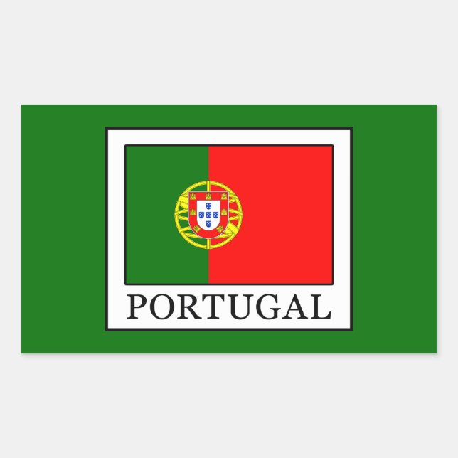 Portugal Rectangular Sticker (Front)