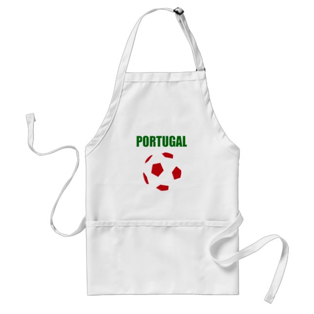 Portugal retro soccer t-shirt adult apron (Front)