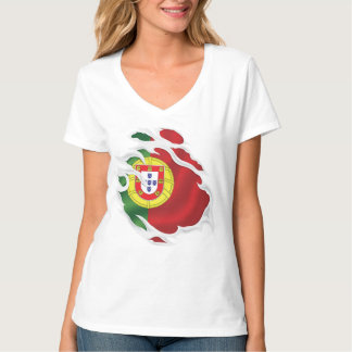 Portugal Ripped Flag T-Shirt