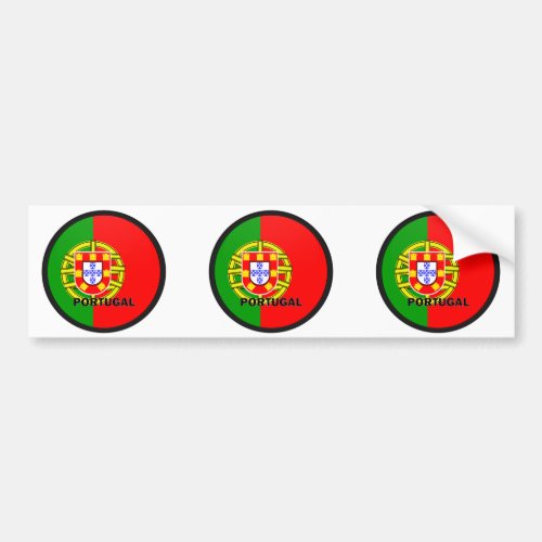 Portugal Roundel quality Flag Bumper Sticker