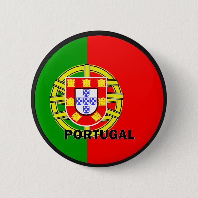 Portugal Roundel quality Flag Pinback Button (Front)
