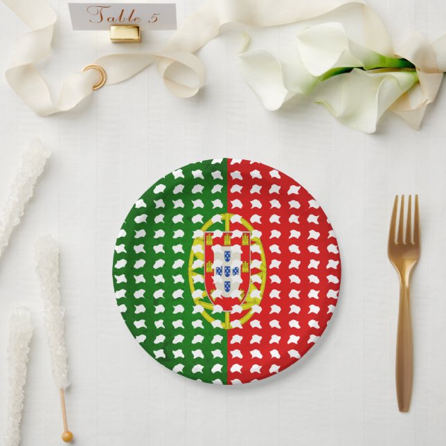 PORTUGAL SAMER BRASIL PAPER PLATES (Wedding)