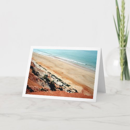 Portugal Sandy Beach Landscape Card