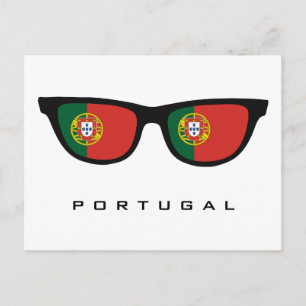 Portugal Shades custom text & color postcard