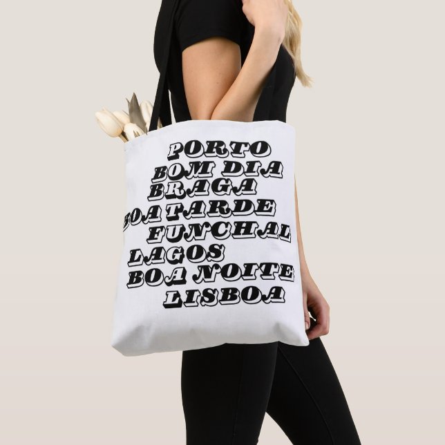 Portugal Shopping Bag Tote. Good morning (Close Up)