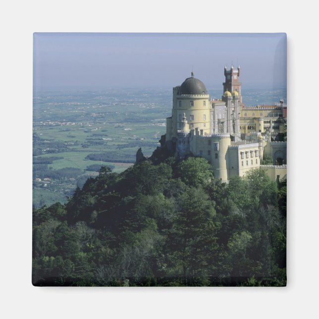 Portugal, Sintra, Pena Palace, atop Serra da Magnet (Front)