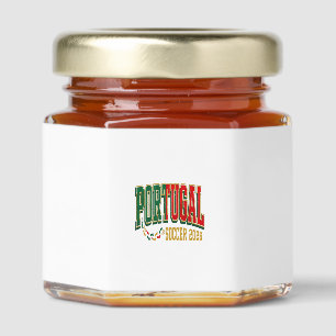 Portugal Soccer 2026 Soccer Bold Country Typograph Honey Jar Favors