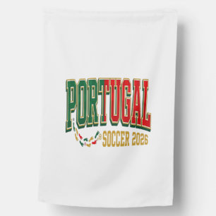 Portugal Soccer 2026 Soccer Bold Country Typograph House Flag