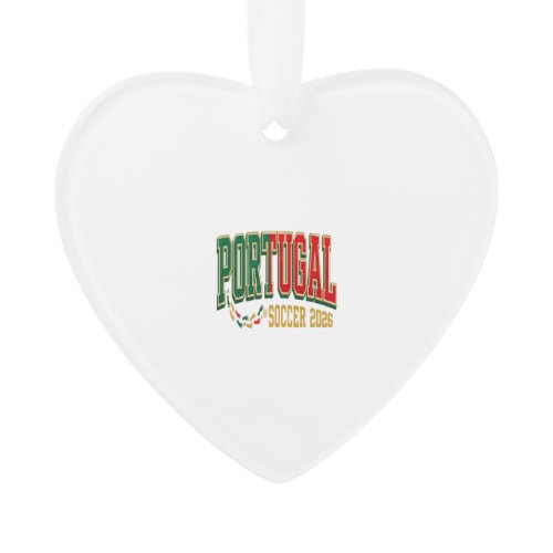 Portugal Soccer 2026 Soccer Bold Country Typograph Ornament