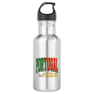 Portugal Soccer 2026 Soccer Bold Country Typograph Stainless Steel Water Bottle
