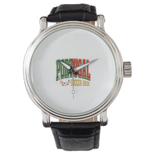 Portugal Soccer 2026 Soccer Bold Country Typograph Watch