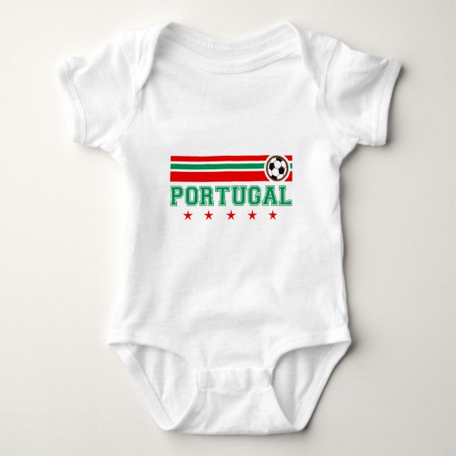 Portugal Soccer Baby Bodysuit (Front)