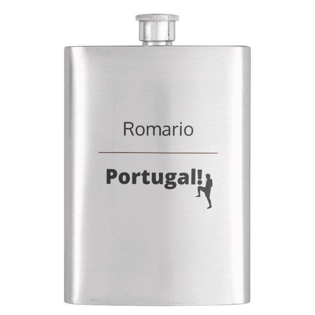 Portugal Soccer, customizable Flask (Front)