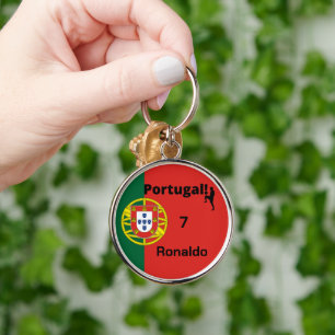 Portugal Soccer, customizable Keychain