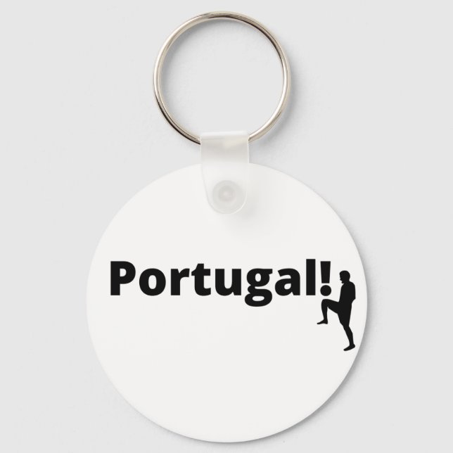 Portugal soccer, customizable      keychain (Front)