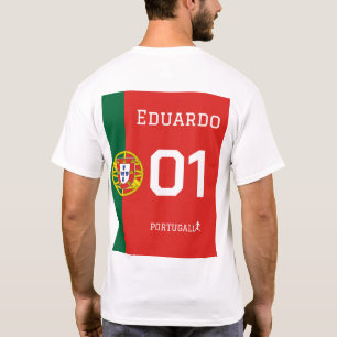 Portugal Soccer Fan Jersey - Custom Name & Number  T-Shirt