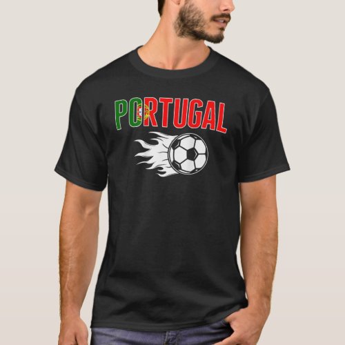 Portugal Soccer Fans Jersey Portuguese Flag Footba T_Shirt